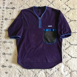Vintage short sleeve Patagonia quarter zip size M